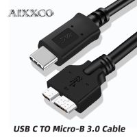 AIXXCO USB C to Micro B 3.0 Cable 5Gbps Type-c Fast Data For Macbook Hard Drive Disk HDD SSD Case USB Type C Micro B Cable