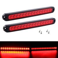 【LZ】✆♨☃  Carro LED Terceiro Luzes de Freio Bar Lâmpada de Sinal de Estacionamento Traseira Caminhão High Mount Stop Luz de Advertência Ultra-Thin Vermelho Universal 24V 12V