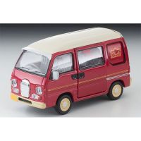 C0D TOMY Timeca TLV-N249b Subaru VAN สีแดงสีขาวล้อแม็กรถยนต์รุ่นจำลองรถรุ่นเก็บด้านบน