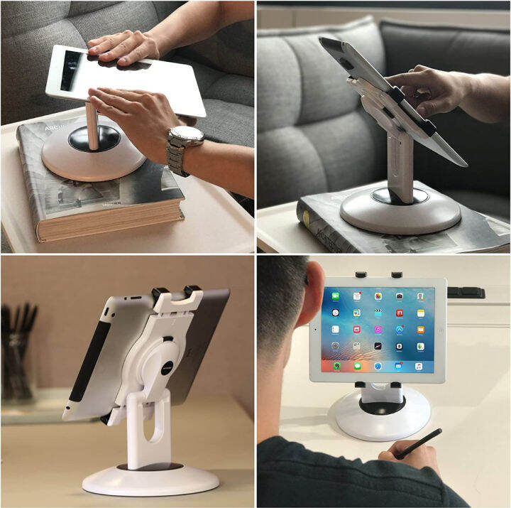 abovetek-retail-kiosk-ipad-stand-360-rotating-commercial-tablet-stand-6-13-5-ipad-mini-pro-business-tablet-holder-swivel-design-for-store-pos-office-showcase-reception-kitchen-desktop-white