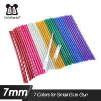 50PCS ปลอดสารพิษ 7 X190mm กาวหัตถกรรม Sticks Desinger Power เครื่องมือ Hot Melt กาว Sticks สีเขียวโกลเด้นสีสันวันหยุดตกแต่ง-Bajinde