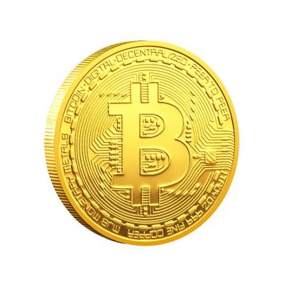 6ชิ้นชุดเหรียญ Bitcoin ล็อตชุดโลหะกายภาพชุบทองเหรียญบิทคอยน์ของที่ระลึก Cryptocurrency