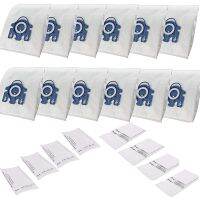 12 Vacuum Cleaner Bags+8 Filters Compatible with HyClean Miele GN 3D 10408410,Classic C1 Efficiency Vacuum Cleaner Bags