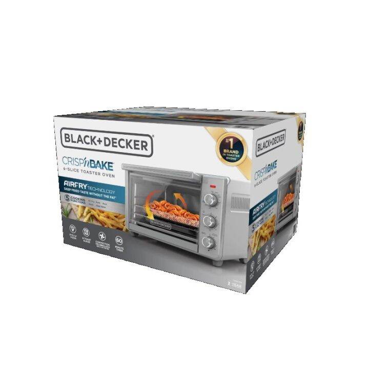 BLACK+DECKER 6Slice Crisp 'N Bake Air Fry Toaster Oven, TO3217SS Lazada PH