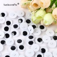 8-15mm 100pcs Wiggly Sew Googly Eyes Eyeball Children Q0605