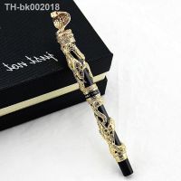 ❣○﹍ High Quality Jinhao Metal Snake Fountain Pen Luxury Calligraphy Ink pen Iraurita Cobra 3D Pattern Gift 0.5 Nib Office Supplies