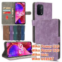 RTY เคสสำหรับ Wiko เพาเวอร์ U10ฝาพับหนัง Wiko Power U20 Wiko Voix Wiko U616AT เคสโทรศัพท์แบบตั้งได้เคส PU ช่องเสียบบัตรเป็นหนังเคสที่สามารถตั้งได้แบบพรีเมียม