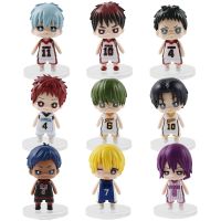 บาสเกตบอล Kuroko S Q รูป Kuroko Tetsuya Kagami Taiga Mini พีวีซีรุ่นตุ๊กตาน่ารักขนาดเล็ก9ชิ้น/เซ็ต