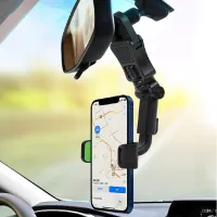 Multi-purpose car mobile phone rearview mirror navigation bracket car rear pillow multi-angle adjustable mobile phone bracket