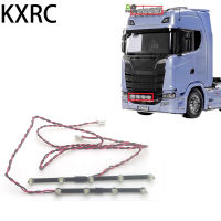 โคมไฟ LED 1ชุด,โคมไฟ3มม. สีขาว5โวลต์สำหรับ114 Tamiya RC Lori รถพ่วง Tipper Scania 770S 56368 56371 Bahagian