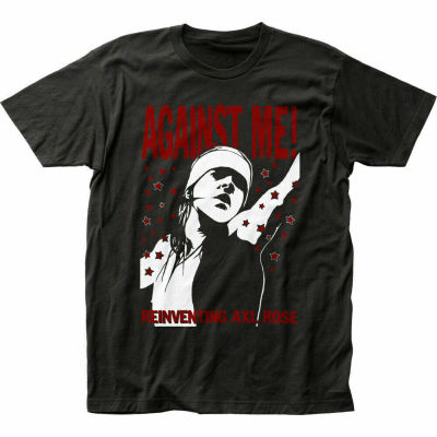 Against Me Reinventing Axl Rose T Mens Licensed Rock N Roll Band Black