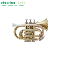 Trumpet Custom Mini Trumpet Lacquer Rose Brass ทรัมเป็ต by Churairat Music