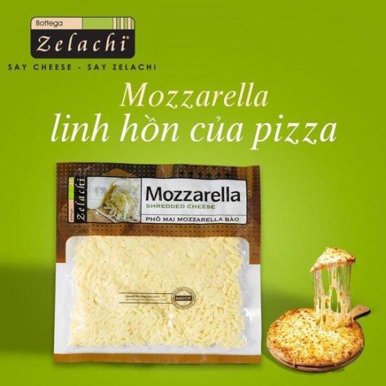 Hot sale phô mai bào mozzarella 200g bottega zelachi - ảnh sản phẩm 2