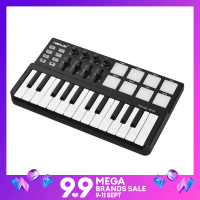 [ammoon]【Hot Sale】Worlde Panda Mini Mini 25 USB KeyboardและDrum Pad ตัวควบคุมมิดิ