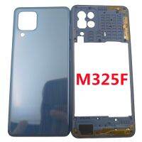 For Samsung Galaxy M32 4G M325 M325F Back Battery Cover Rear Door Housing Panel Replacement Parts With Adhesive