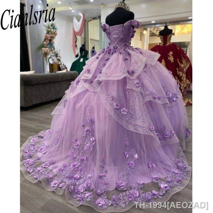 aeozad-vestidos-cintilantes-princesa-quinceanera-vestido-rosa-de-baile-doce-16-vestido-mi-angas-lantejoulas-apliques-borlas-anivers-rio-15-festa-2023