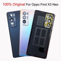 กระจกใหม่สำหรับค้นหาเคสด้านหลังประตูฝาหลังปิดโทรศัพท์หลัง X3 Neo 5G CPH2207พร้อมเปลี่ยนซ่อมเลนส์กระจกกล้องถ่ายรูป