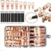 ♦☞ 140Pcs Wire Lug Connector Ring SC6-25 Copper Connectors Bare Cable Electric Crimp Terminal Connector Kit