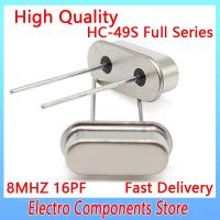 10PCS / Lot DIP-2 คริสตัลควอตซ์ HC-49US 2Pin 8MHZ Crystal Oscillator Passive Quartz Resonator HC-49S ผ่านรู 16PF ±20PPM