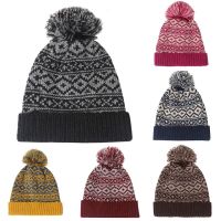 【YD】 Warm Wooly Cap Cable Hat Men Ourdoor Ski Knitted Beanie