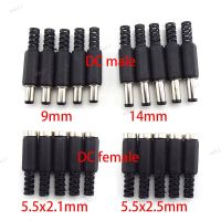 5PCS 5.5x2.5mm DC Female Male Jack Socket Power Supply Plug Connectors Male Adapter Wire 5525 Terminal 17TH