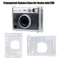 กล้องถ่ายภาพโปร่งใสเคสสำหรับ Instax Mini Evo Pvc คริสตัลคลุมกระเป๋าถุงป้องกันสำหรับ Instax Mini Evo สายรัดหน้าอกสำหรับติดตั้งกล้อง