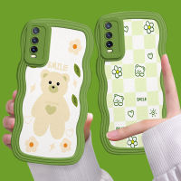 เคสมีขอบหยักสำหรับ VIVO Y20/Y20i/Y20S/Y12S/Y20s G/Y20s D/Y20 2021/Y20i 2021/Y12s 2021/Y12A เคสโทรศัพท์หนังแกะซิลิโคนนิ่มหนังเลนส์รวมทุกด้านลายการ์ตูนน่ารักกันกระแทกด้านหลัง t1-3คลุม