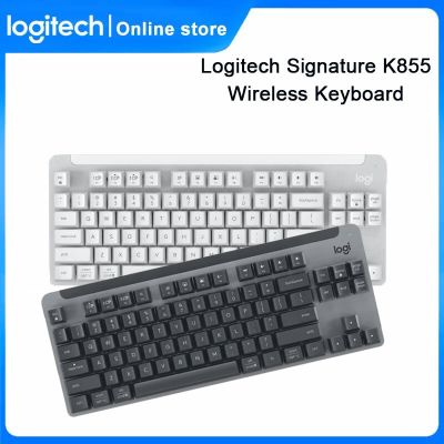 Logitech Signature K855 Keyboard Bluetooth Wireless Mechanical Keyboard 84 Keys with Logi Bolt Receiver Gaming Office Keyboard Basic Keyboards