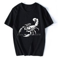 New MenS Casual High Quality Cotton Short Sleeve T-Shirt Scorpion Print O-Neck T-Shirt Men Casual Hip Hop T-Shirt For Men