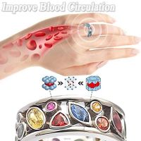 Torina Crystal Quartz Ionix Ring Ionix Therapy Quartz Crystal Ring for Weight Loss Lymph Drainage Magnetic Therapy Finger Rings