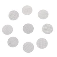 100Pcs/lot 19mm Stainless Steel Smoking Pipe Filter Silver Screens Hookah Water Pipes Gauze Mesh Net Tobacco Smoking Accessories Pipes