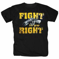 JHPKJDouble Sides Printed Vintage Fight For Your Right Riot-Squad T-Shirt  Short Casual O-Neck Men Clothing S-3XL 4XL 5XL 6XL