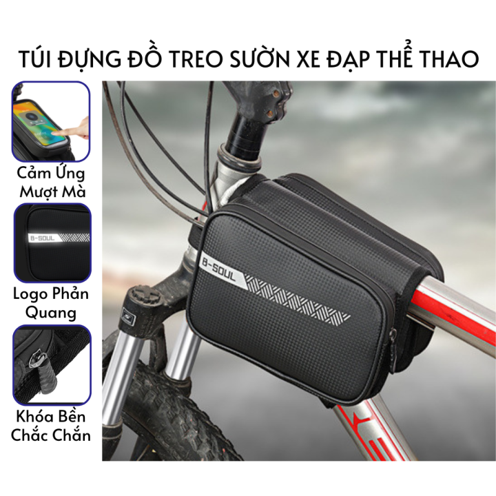 Túi treo sườn xe đạp B-SOUL phản quang túi treo xe đạp cảm ứng ...