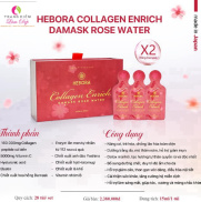 Nước Uống Hebora Collagen Enrich Damask Rose Water Nhật Bản 15gx28 gói