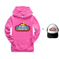 Dino Ranch เสื้อกันหนาวมีฮู้ดสำหรับเด็ก,เสื้อกันหนาวมีกระเป๋าสำหรับเด็กเด็กผู้ชายเด็กผู้หญิงฤดูใบไม้ผลิและฤดูใบไม้ร่วงแขนยาวเด็กผู้หญิงลำลองมีฮู้ด65% ผ้าฝ้าย + 35% เส้นใยโพลีเอสเตอร์0000