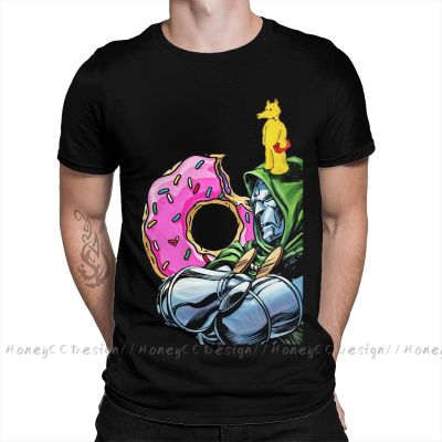Madvillain Mf Doom Print Cotton Tshirt Camiseta Hombre Mad Villain Doughnuts For Men Shirt Gift