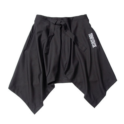 Techwear Hip Hop Men Women Harem Skirts Shorts Harajuku Skateboard Streetwear Black Pleated Apron Gothic Joggers Trousers Pants