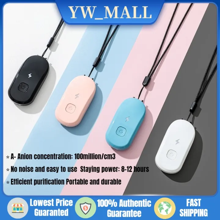 Upgraded Air Purifier Necklace Wearable Personal Portable Ionizer 100