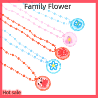 Family Flower Flash Sale สร้อยคอเรืองแสงสำหรับเด็ก1ชิ้นจี้ลูกปัดอะคริลิคแวววาวไฟแอลอีดีของเล่นของขวัญสำหรับงานเลี้ยงวันเกิดของเด็กผู้หญิง