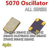 5pcs OSC 5070 crystaloscillator 4pin oscillator 5*7mm  18.432M 20MHZ 22.5792MHZ 24MHZ 24.576MHZ 25M 26MHZ 27MHZ 30MHZ 32MHZ WATTY Electronics