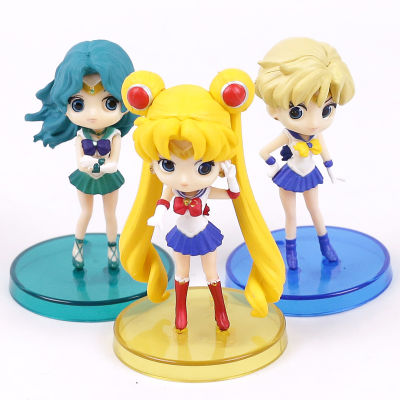 QPosket Sailor Moon figure model โมเดล เซเลอร์มูน ฟิกเกอร์ 3 ชิ้น/เซ็ต (C) ของสะสม ของเล่น ของเล่นถูกๆ ของเล่นเด็ก 🇨🇳