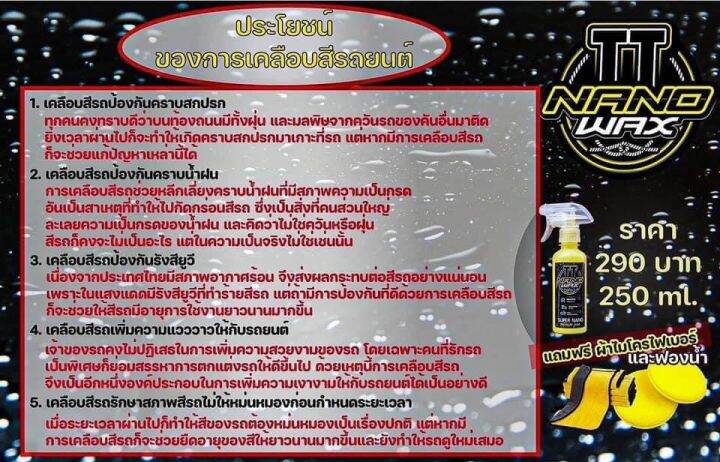 ttsupernanopremiumwax-สเปรย์เคลือบสีรูปแบบใหม่ที่ใช้งานง้ายที่สุด