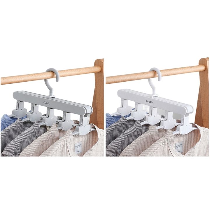 ecoco-5-in-1-clothes-rack-multifunction-shelves-multi-functional-wardrobe-magic-clothes-hanger-coat-storage-organization