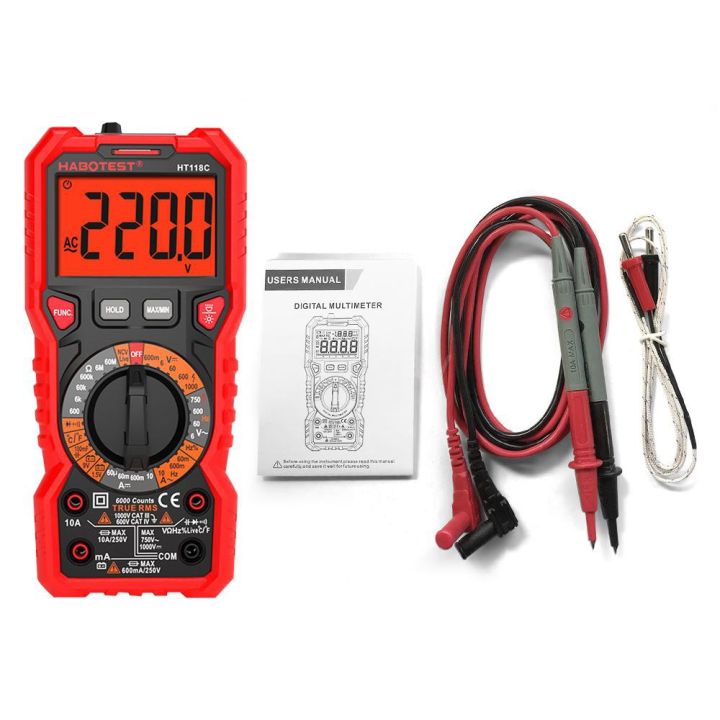 habotest-ht118c-digital-multimeter-manual-range-multi-meter-6000-counts-true-rms