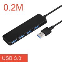 Kuwfi Usb 3.0ฮับต่อพ่วงสำหรับ Lappc Usb ความเร็วสูงฮับ3.0ภายนอก4พอร์ตอะแดปเตอร์ขยาย Usb คอมพิวเตอร์