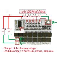 14.4V 100A BMS 3.2V 4S Li-Ion Lifepo4 LMO ลิเธียมแผงวงจรป้องกัน PCB สำหรับ18650แพ็คชาร์จ