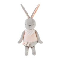 26Cm Short Plush Rait Toy For Kids Stuffedbunny Plush Cuddle  Children Room Decoration Nondeform Soothing