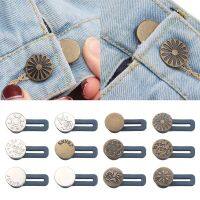 2PCS Vintage Maternity Hooks Trousers Skirts Pants Extender Jeans Retractable Button Sewing accessories Waist Band