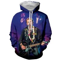 French Johnny Hallyday Sweatshirts Men Brand Hoodies 3D Print Hoodie  Male Casual Rock Tracksuits Clothes Harajuku Tops