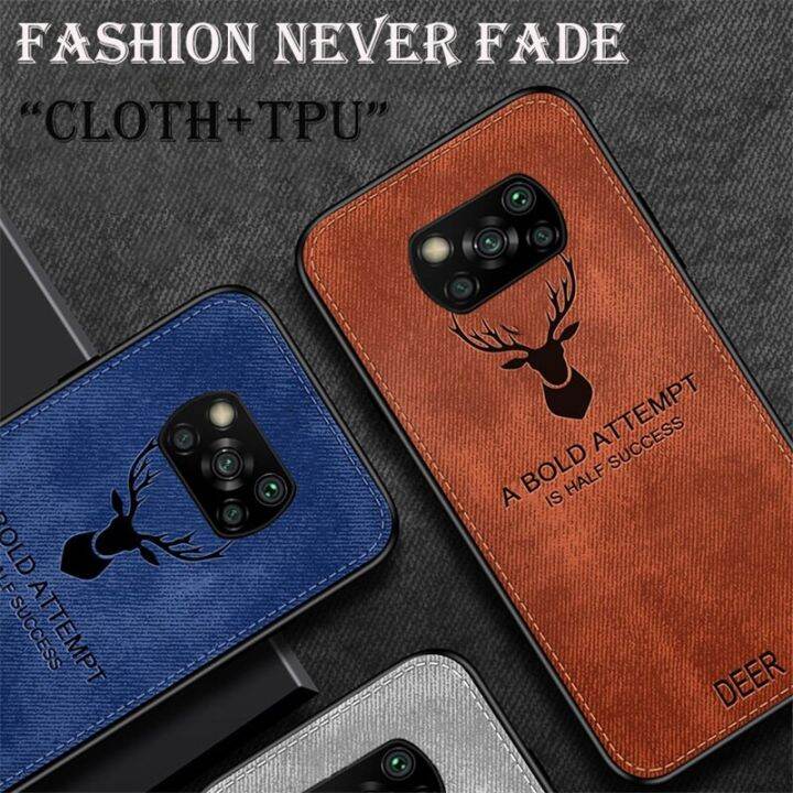 เคสหนังผ้าสายคล้องขนาดเล็กพิเศษสุดหรูสำหรับ-xiaomi-poco-x3-nfc-f3-gt-f2-f4-m3-m4-pro-x4-x5-pro-original-deer-phone-carterfa